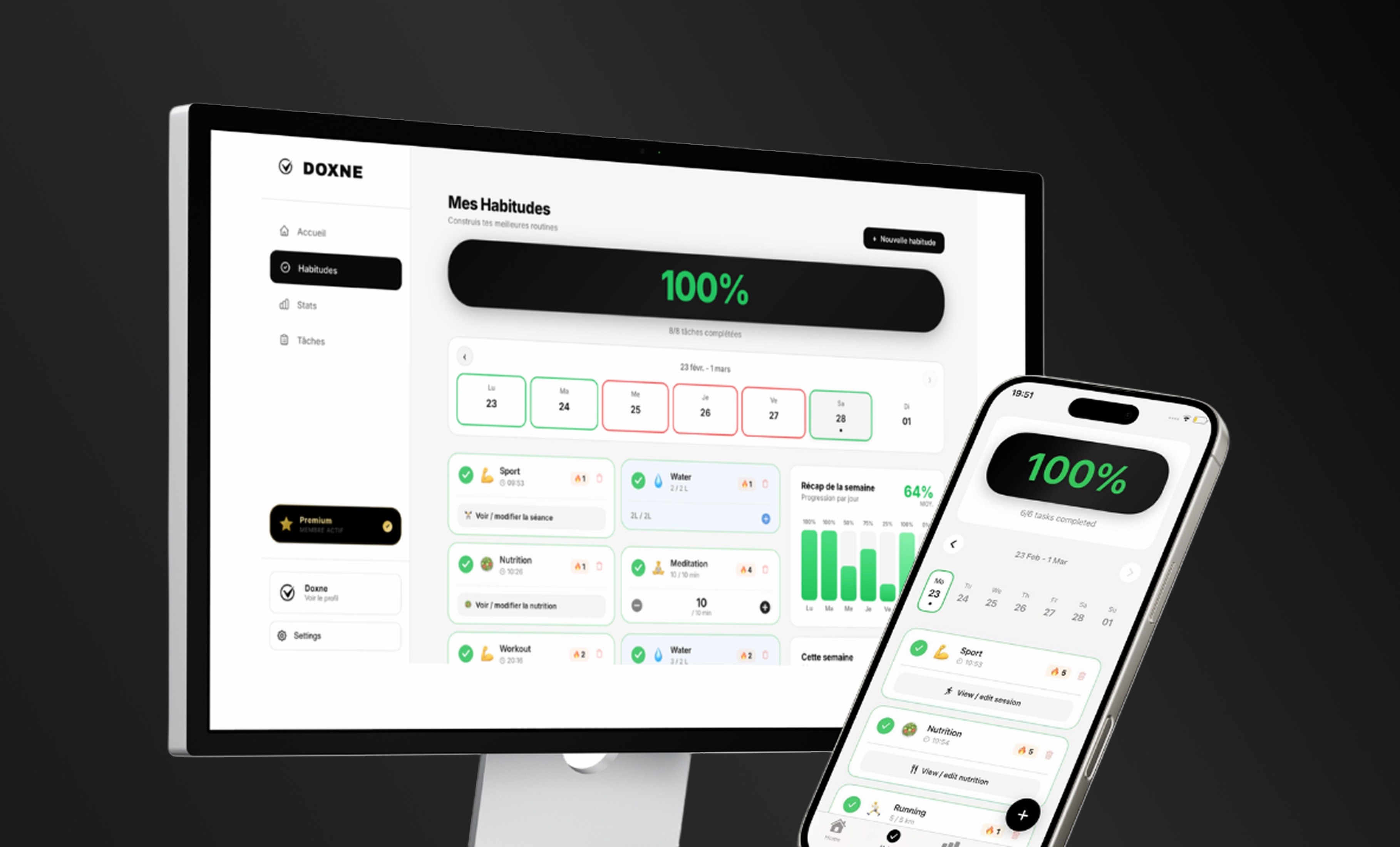 Doxne, Habit Tracker iOS